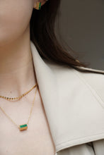 Load image into Gallery viewer, LUOWEND 18K Yellow Gold Earrings&amp;Necklace for Women
