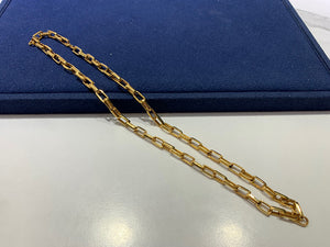 LUOWEND 18K Yellow Gold Necklace for Women