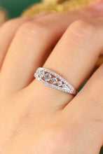 Load image into Gallery viewer, LUOWEND 18K White or Yellow Gold Real Natural Diamond Ring for Women
