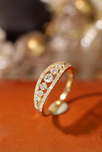 Load image into Gallery viewer, LUOWEND 18K White or Yellow Gold Real Natural Diamond Ring for Women
