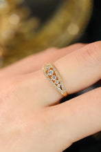 Load image into Gallery viewer, LUOWEND 18K White or Yellow Gold Real Natural Diamond Ring for Women
