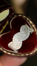 Load image into Gallery viewer, LUOWEND 18K White Gold Natural Diamond Ring for Women
