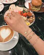 Load image into Gallery viewer, LUOWEND 18K Yellow Gold Natural Diamond Ring for Women
