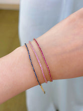 Load image into Gallery viewer, LUOWEND 18K Yellow Gold Natural Pink Sapphire Bracelet for Women
