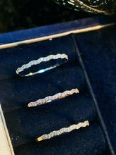 Load image into Gallery viewer, LUOWEND 18K White/Yellow/Rose Gold Natural Diamond Ring for Women
