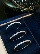 Load image into Gallery viewer, LUOWEND 18K White/Yellow/Rose Gold Natural Diamond Ring for Women
