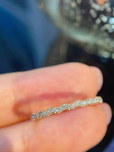 Load image into Gallery viewer, LUOWEND 18K White/Yellow/Rose Gold Natural Diamond Ring for Women
