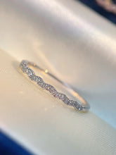 Load image into Gallery viewer, LUOWEND 18K White/Yellow/Rose Gold Natural Diamond Ring for Women
