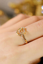 Load image into Gallery viewer, LUOWEND 18K White or Yellow Gold Real Natural Diamond Ring for Women
