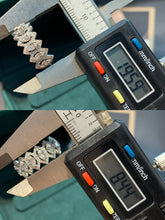 Load image into Gallery viewer, LUOWEND 18K White Gold Natural Diamond Ring for Women
