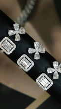 Load image into Gallery viewer, LUOWEND 18K White Gold Natural Diamond Ring for Women
