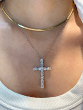 Load image into Gallery viewer, LUOWEND 18K White Gold Natural Diamond Pendant Necklace for Women
