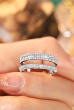 Load image into Gallery viewer, LUOWEND 18K White or Yellow Gold Real Natural Diamond Ring for Women

