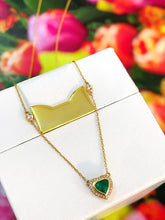 Load image into Gallery viewer, LUOWEND 18K Yellow Gold Natural Gemstone Necklace for Women
