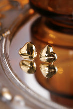 Load image into Gallery viewer, LUOWEND 18K Yellow Gold Stud Earrings for Women
