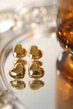 Load image into Gallery viewer, LUOWEND 18K Yellow Gold Stud Earrings for Women
