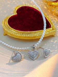 LUOWEND 18K White or Yellow Gold Natural Diamond Earrings for Women