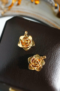 LUOWEND 18K Yellow Gold Necklace for Women