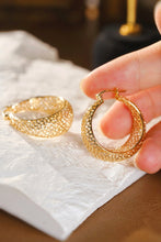 Load image into Gallery viewer, LUOWEND 18K Yellow Gold Earrings for Women
