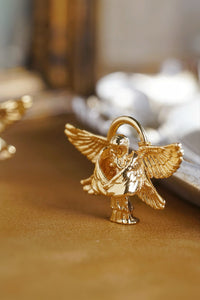 LUOWEND 18K Yellow Gold Necklace for Women