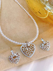 LUOWEND 18K White/Yellow/Rose Gold Natural Diamond Earrings for Women