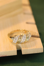 Load image into Gallery viewer, LUOWEND 18K Yellow Gold Real Natural Diamond Ring for Women
