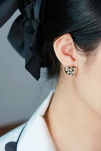Load image into Gallery viewer, LUOWEND 18K Yellow Gold Natural Diamond Earrings for Women
