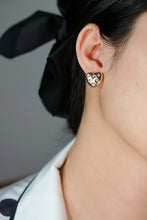 Load image into Gallery viewer, LUOWEND 18K Yellow Gold Natural Diamond Earrings for Women
