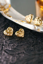 Load image into Gallery viewer, LUOWEND 18K Yellow Gold Natural Diamond Earrings for Women
