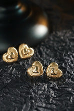 Load image into Gallery viewer, LUOWEND 18K Yellow Gold Earrings for Women
