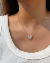 Load image into Gallery viewer, LUOWEND 18K White/Yellow/Rose Gold Natural Diamond Pendant Necklace for Women
