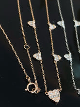 Load image into Gallery viewer, LUOWEND 18K White/Yellow/Rose Gold Natural Diamond Necklace for Women
