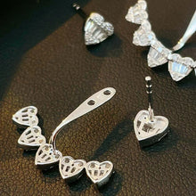 Load image into Gallery viewer, LUOWEND 18K White/Yellow Gold Natural Diamond Earrings for Women
