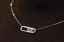 Load image into Gallery viewer, LUOWEND 18K White Gold Real Natural Diamond Pendant Necklace for Women
