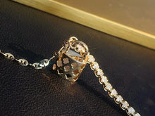 Load image into Gallery viewer, LUOWEND 18K Yellow Gold Natural Diamond Bracelet for Women
