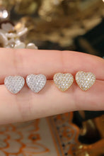 Load image into Gallery viewer, LUOWEND 18K White or Yellow Gold Natural Diamond Stud Earrings for Women
