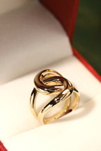 Load image into Gallery viewer, LUOWEND 18K Yellow Gold Ring for Women
