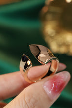 Load image into Gallery viewer, LUOWEND 18K Yellow Gold Open Ring for Women
