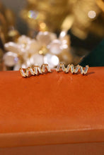Load image into Gallery viewer, LUOWEND 18K Yellow Gold Natural Diamond Earrings for Women

