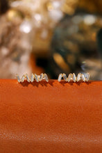 Load image into Gallery viewer, LUOWEND 18K Yellow Gold Natural Diamond Earrings for Women
