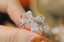 Load image into Gallery viewer, LUOWEND 18K White Gold Real Natural Diamond Necklace/Ring/Earrings for Women
