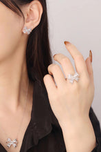 Load image into Gallery viewer, LUOWEND 18K White Gold Real Natural Diamond Necklace/Ring/Earrings for Women
