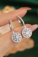 Load image into Gallery viewer, LUOWEND 18K White Gold Real Natural Diamond Earrings for Women
