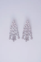Load image into Gallery viewer, LUOWEND 18K White Gold Natural Drop Earrings for Women
