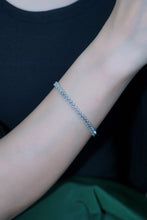 Load image into Gallery viewer, LUOWEND 18K White Gold Real Natural Diamond Bracelet for Women
