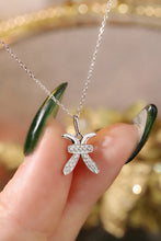 Load image into Gallery viewer, LUOWEND 18K White or Yellow Gold Natural Diamond Necklace for Women
