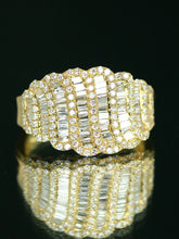 Load image into Gallery viewer, LUOWEND 18K White/Yellow Gold Fine Jewelry Real Natural Diamond Ring for Women
