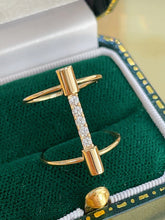 Load image into Gallery viewer, LUOWEND 18K Yellow Gold Fine Jewelry Real Natural Diamond Ring for Women
