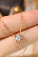 Load image into Gallery viewer, LUOWEND 18K Rose Gold Real Natural Diamond Pendant Necklace for Women

