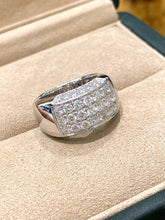 Load image into Gallery viewer, LUOWEND 18K White Gold Fine Jewelry Real Natural Diamond Ring for Women
